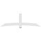 Ekena Millwork Bellingham Architectural Grade PVC Gable Bracket, 96"W x 32"H x 4"D x 6"F, 8/12 Pitch GBP096X32X0406BEL00 - alternate 5